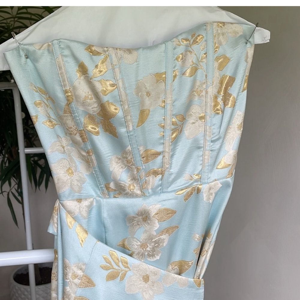 V. Chapman June gown in Ballard blue Baroque Floral size 4 - Picture 6 of 8
